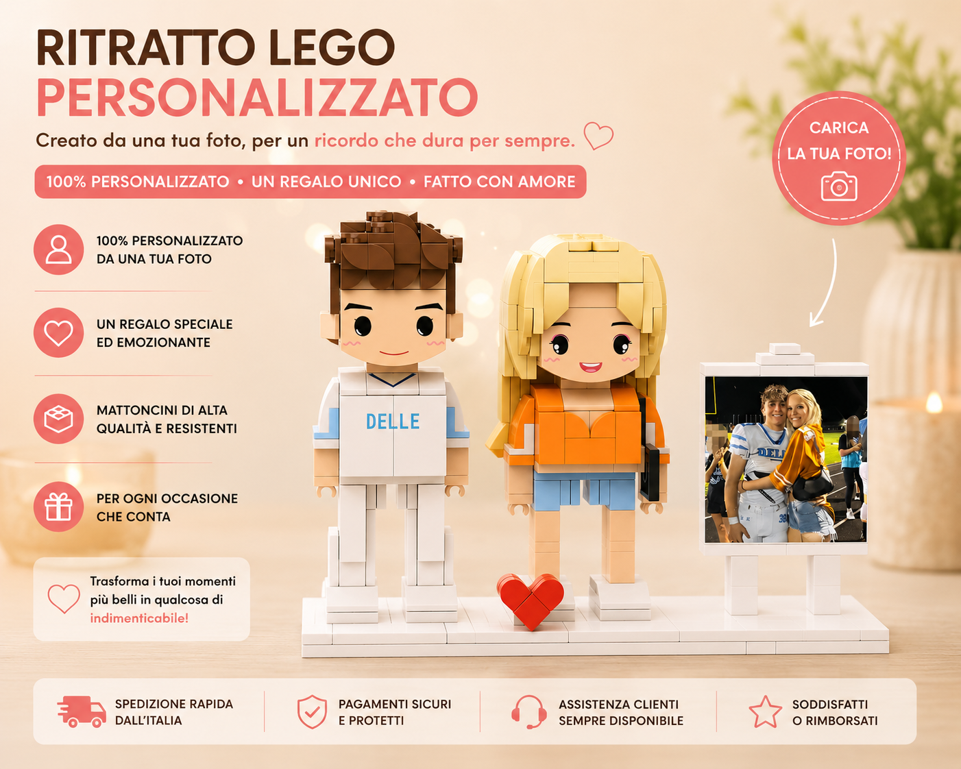 Ritratto Brick Personalizzato