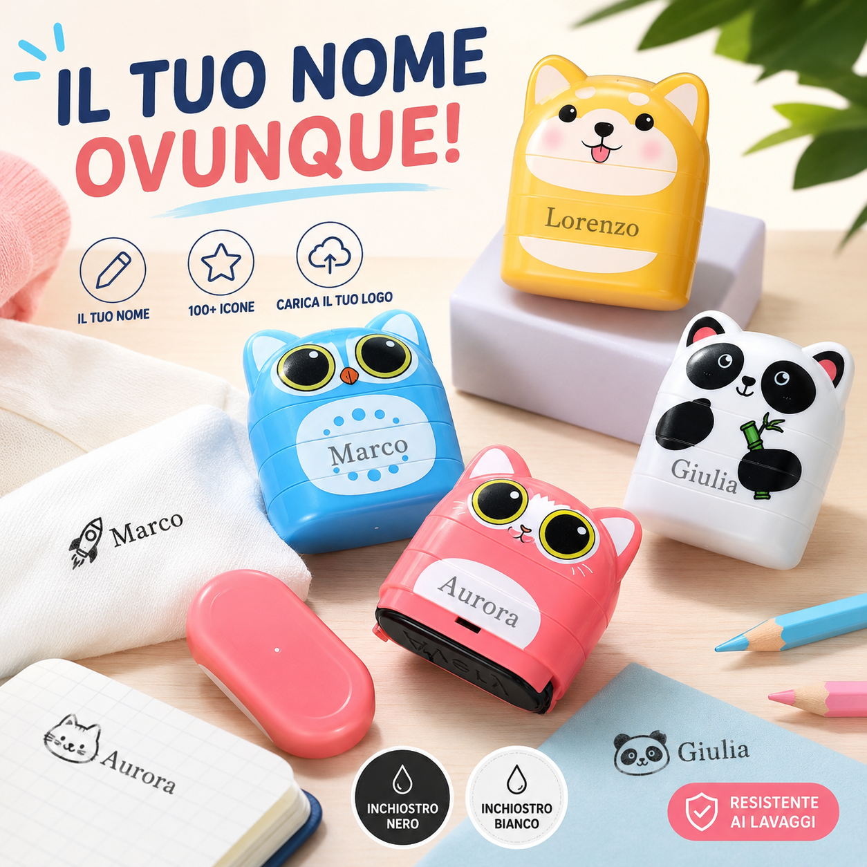 Timbro Personalizzato Premium per Vestiti