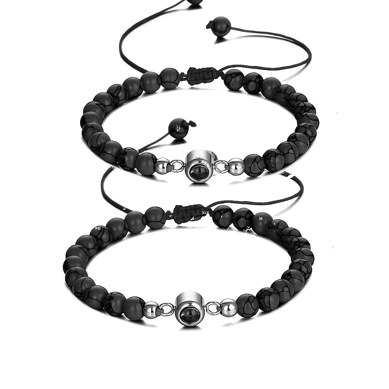 ❤️ Bracciali di Coppia con Foto Segreta