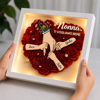 Quadro dell’Amore Personalizzato – Mamma & Nonna ❤️