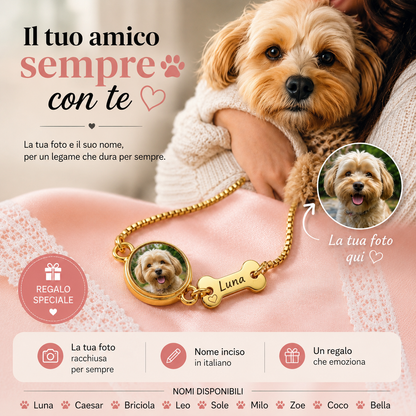 Cuore a 4 Zampe – Bracciale Personalizzato