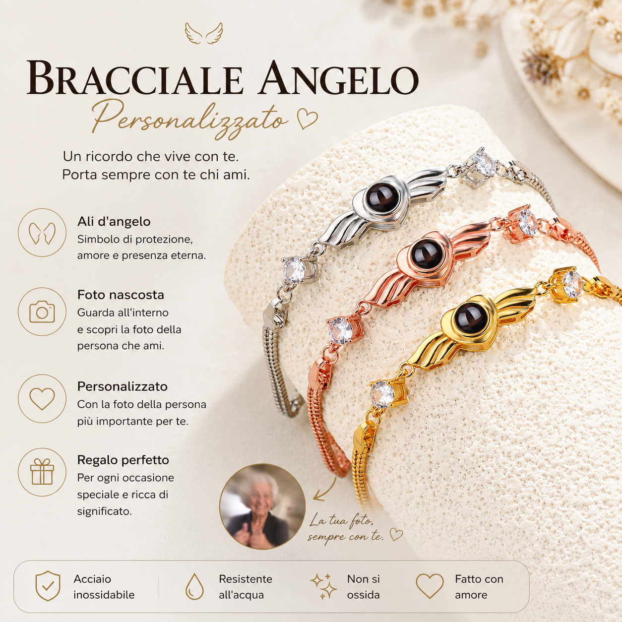 Bracciale Angelo Personalizzato