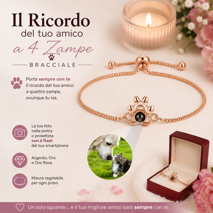 Cuore a 4 Zampe – Bracciale Personalizzato