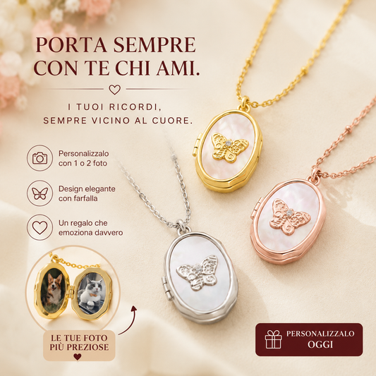 CustodiAmore – Ciondolo Portafoto Personalizzato