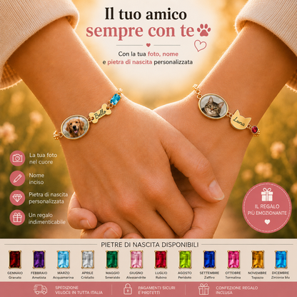 Cuore a 4 Zampe – Bracciale Personalizzato