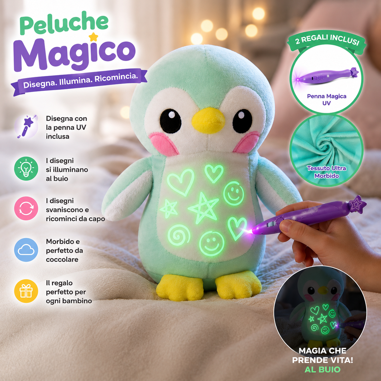 Peluche Magico – Disegna con la Luce