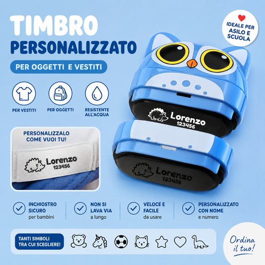 Timbro Personalizzato Premium per Vestiti