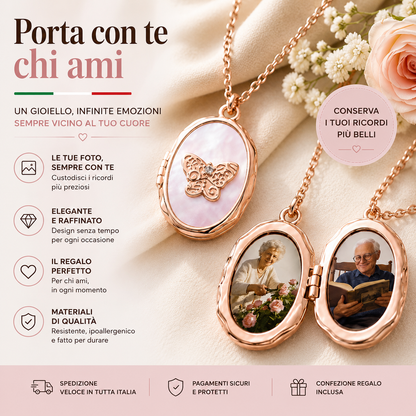 CustodiAmore – Ciondolo Portafoto Personalizzato